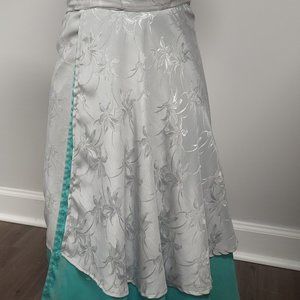 Sari Silk Reversible Skirt Bohemian Silk skirt